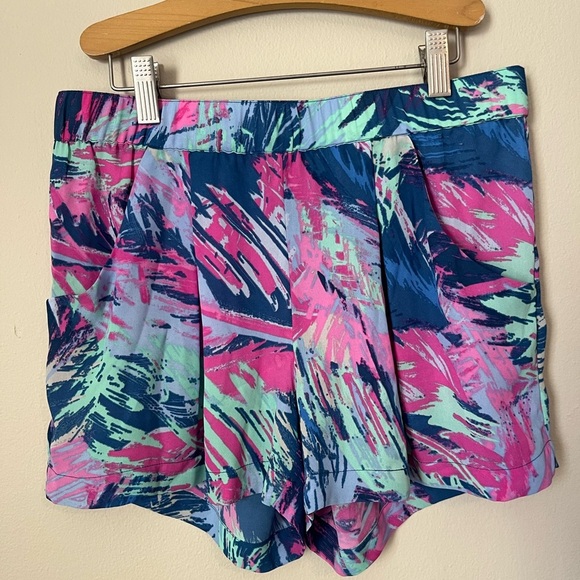 BCBG Maxazria Abstract Multicolor Shorts with pockets Size Xs - Picture 1 of 5